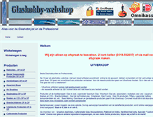 Tablet Screenshot of glashobby-webshop.nl